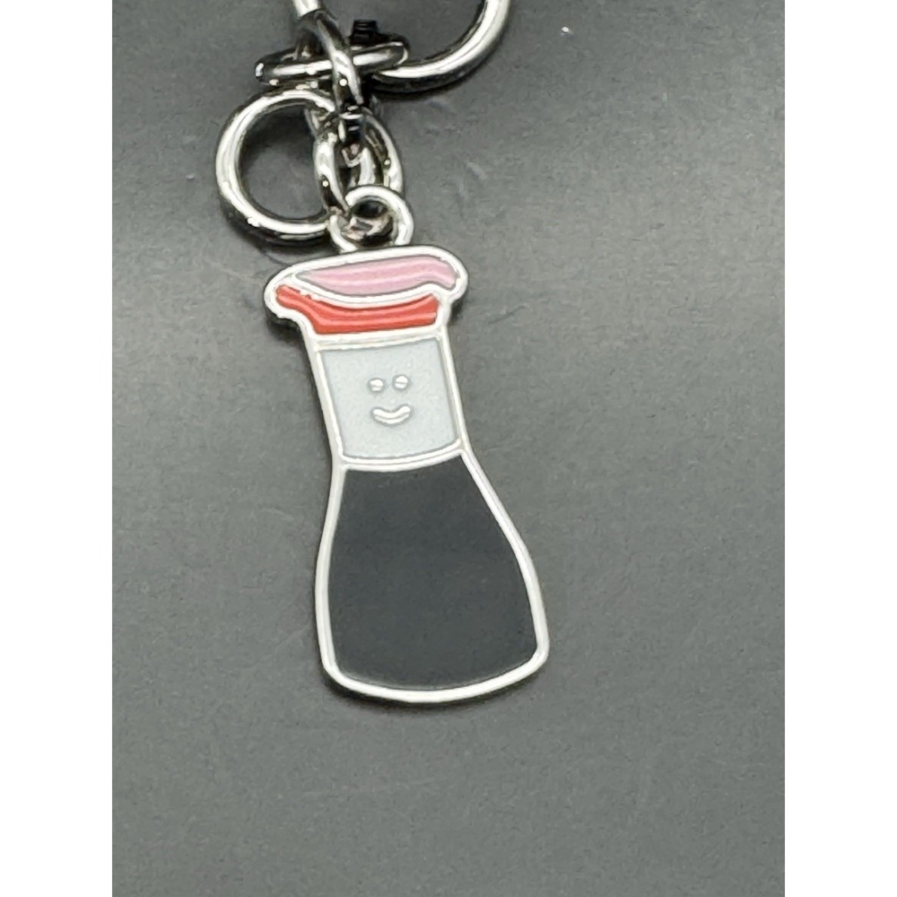 Art Class Soy Sauce Bottle Charm Keychain Backpack Clip NWT Food Theme